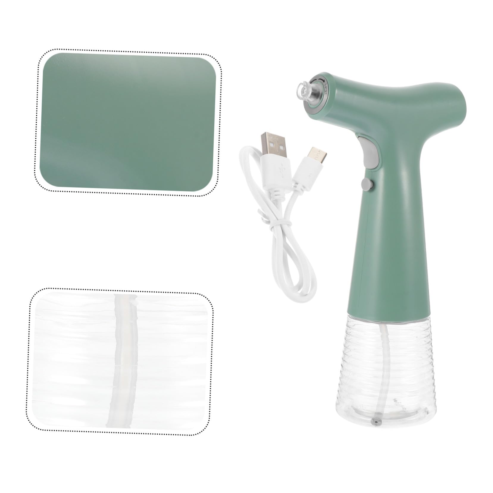 Elektrischer Ölspender Ölflasche Ölsprühflasche für Grill BBQ Röstgrill USB Aufladbar aus Kunststoff ABS