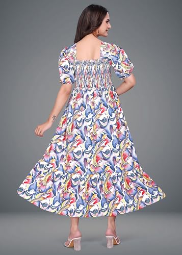 Image of Women A-line Multicolor Dress Group 10