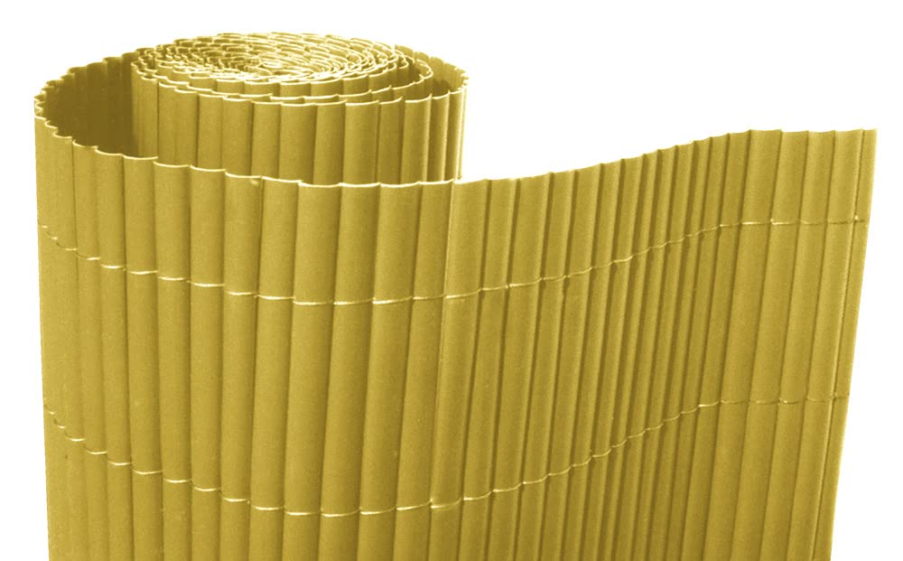 VERDELOOK Double, Arella in plastica con Listelli bifacciali, 3x1.5 m, Naturale
