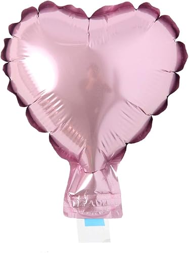 Miniatura 13 de 5 unids/lote Mini globos de papel de aluminio con forma de corazón de estrella de 5 pulgadas, globos inflables para boda, cumpleaños, baby shower, 5