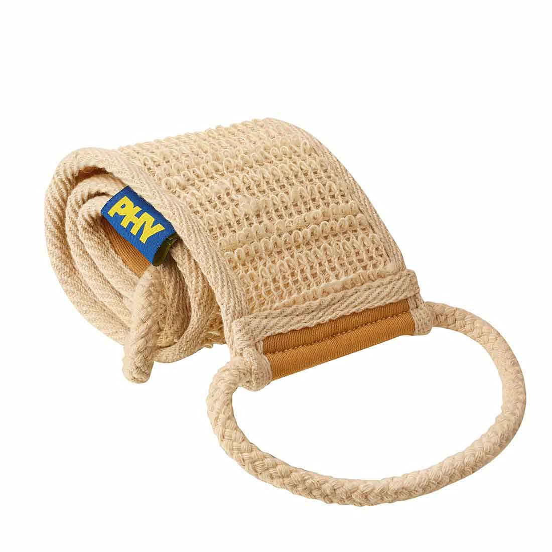 Phy Back Scrub Loofah for Men | Made with Eco-Friendly Vegetable-Fibre | Exfoliates & Removes Dead Cells | Loofah for bathing