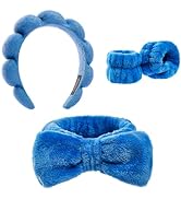 Ztomine Headbands for Women - Spa Headband and Wristband Set - Headband for Washing Face,Facial M...