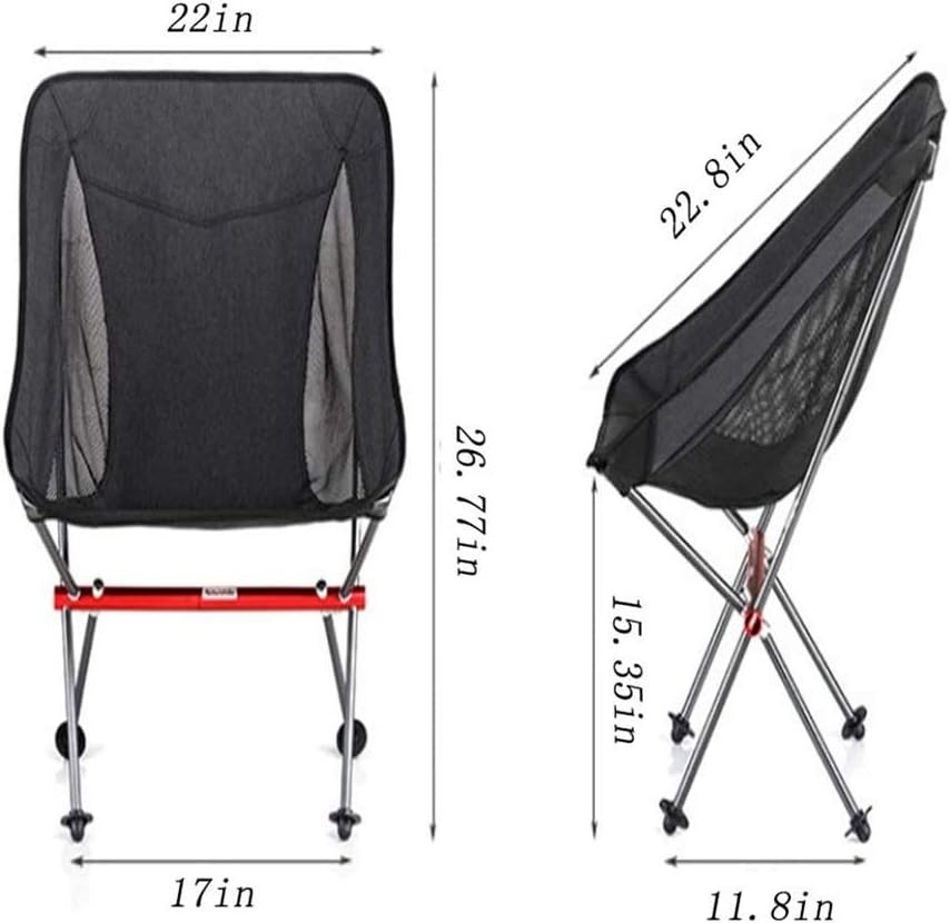 Portable Compact Outdoor Folding Chair Aluminum Alloy Support Lightweight for Family Balcony Garden Apartment