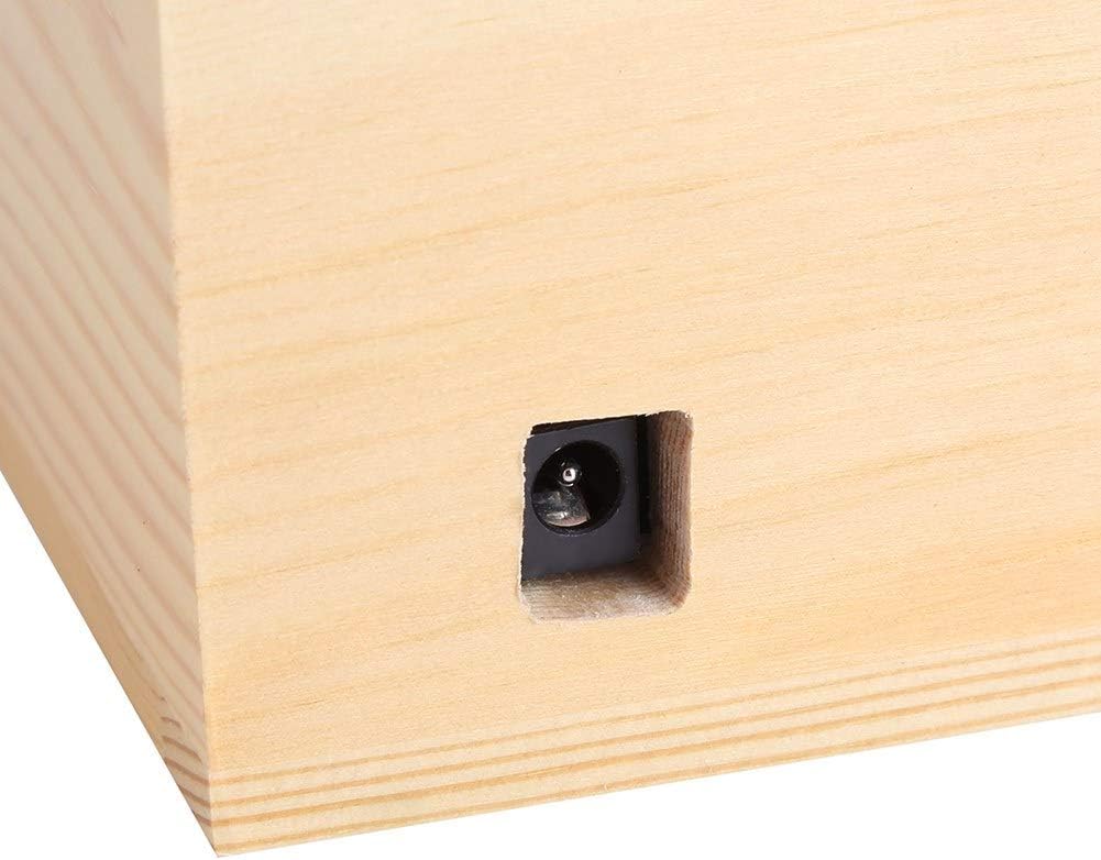 Delicate Tiger Wooden Box Toy, Funny Stress Relief USB Electronic Decoration Birthday Christmas Day, Desk Home Office Car Decor