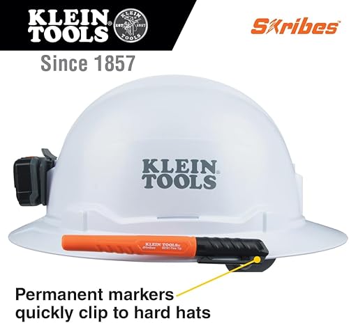 Miniatura 2 de KLEIN TOOLS 8610112 Skribes - Marcadores permanentes de punta fina, tinta de grado profesional, marcador multisuperficie para superficies húmedas,