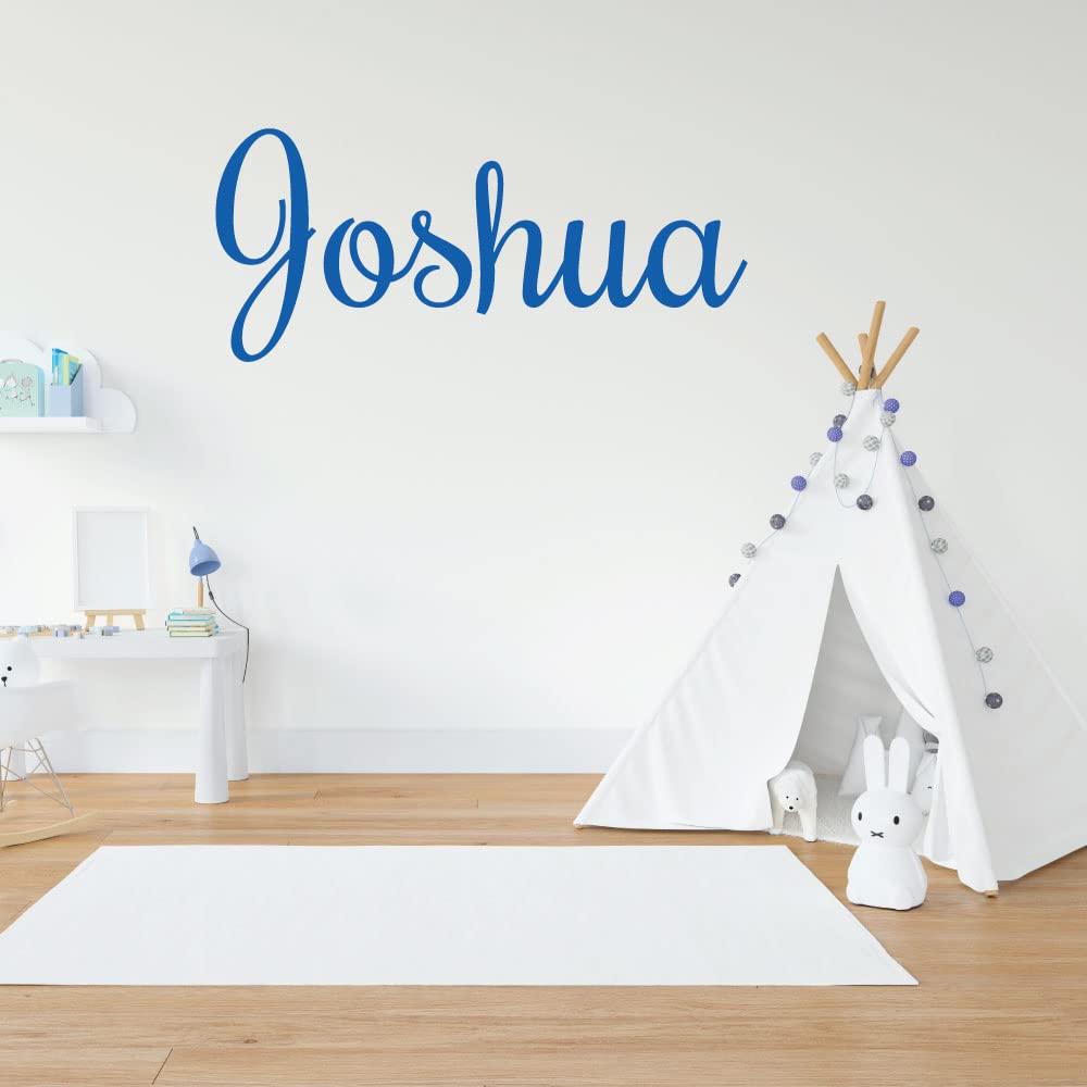 Personalized Name Nursery Wall Decal Vinyl Sticker | Multiple Font Options | Custom Kids Room Décor | Bedside Decals | Children’s Room | Car | Laptop