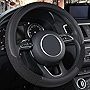Ouzorp Steering Wheel Cover, Universal 15 inch, Microfiber Leather Viscose, Warm in Winter and Cool in Summer