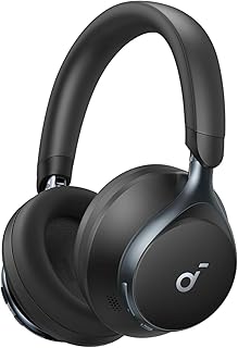 Soundcore by Anker, Space One, Active Noise Cancelling Headphones, 2X Stronger Voice Reduction, 40H ANC Playtime, App Control, LDAC Hi-Res Wireless Audio, Comfortable Fit, Clear Calls (Renewed)
