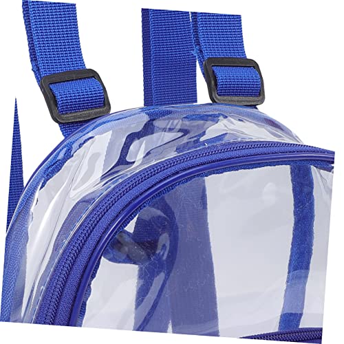 Garneck Transparent Clear Backpack Mini Travel Bag for Women Lightweight PVC Shoulder Bag for Beach Stadium Daily Use Heavy Duty See Through Design Versatile Outdoor Mini Backpack2