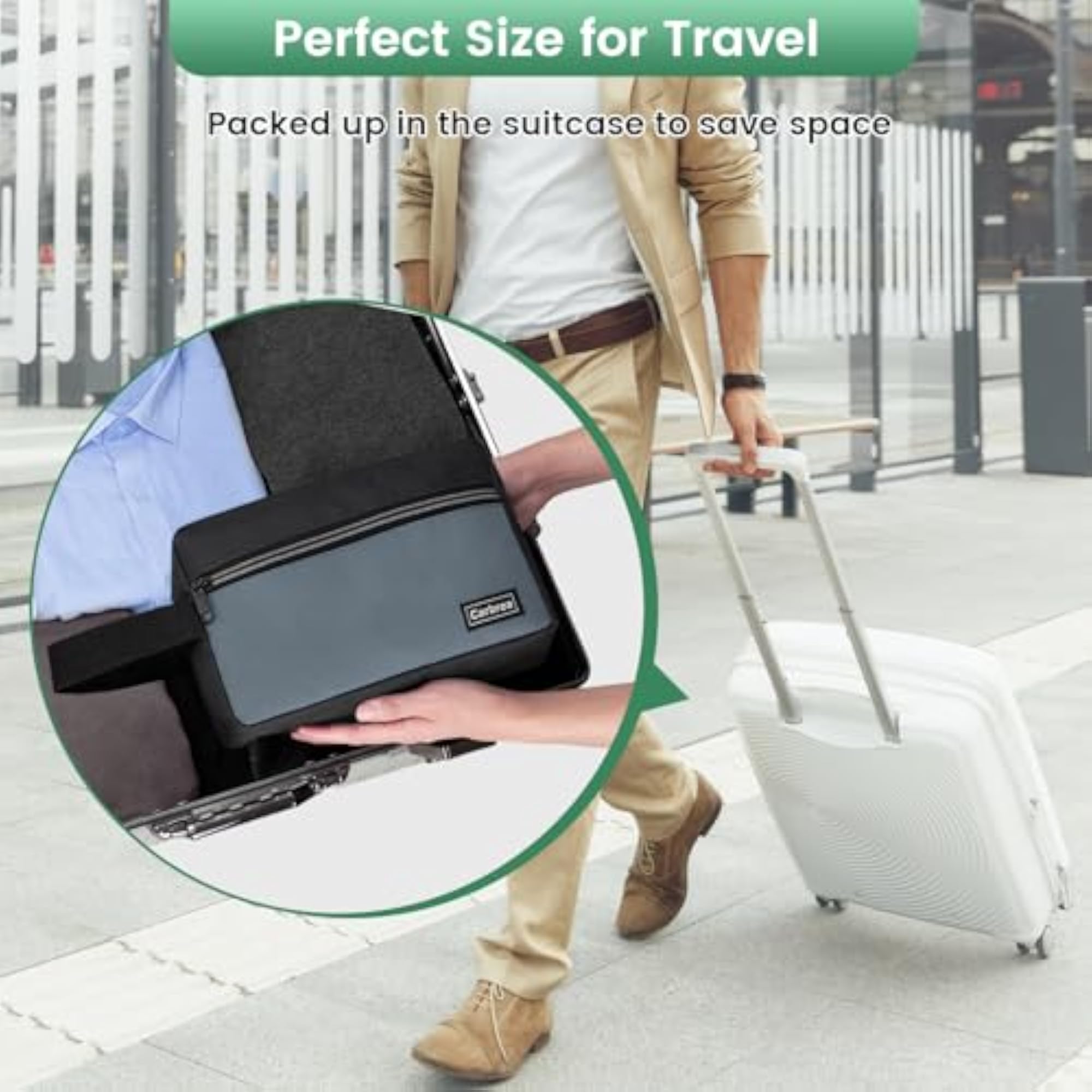 Classic Black Small Travel Toiletry Bag, Gift for Her