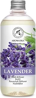 Lavender Fragrance Reed Diffuser Refill 17 Fl Oz - 500ml - Lavanda Refill - Wardrobe Freshener - Home Fragrance Oil - Air Freshener - Aromatherapy - Essential Lavender Oil Diffuser - Diffuser Refill