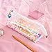 Produktbild Pink Shiny Sakura Soft Federmäppchen Schulbedarf Federmäppchen Cute Stationery Pencil Bag Multifunktions-Reißverschluss Tragbare Schreibwaren Tasche Kosmetiktasche