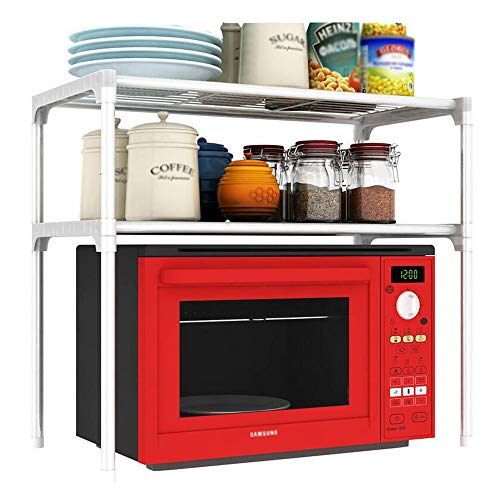 Support à épices et étagères de cuisine pour micro-ondes en fer