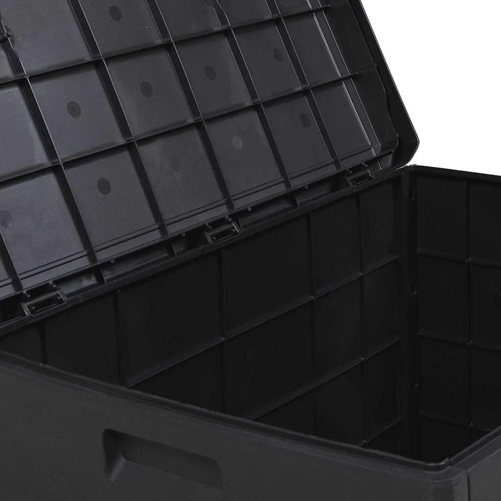 vidaXL Scatola di Stoccaggio per Giardino con archiviazione Antracite, Scatola di stoccaggio Rettangolare per Giardino e terrazzo, Un Organiser Moderno per Esterni