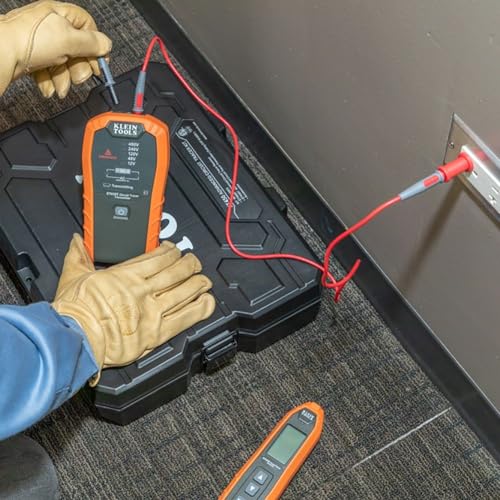 Image of Klein Tools 69359 Lead Adapters, Attach to Alligator Clips, Outlet Tabs /Prongs, for All Meters with Banana-Type Connectors, 3-Foot Pair