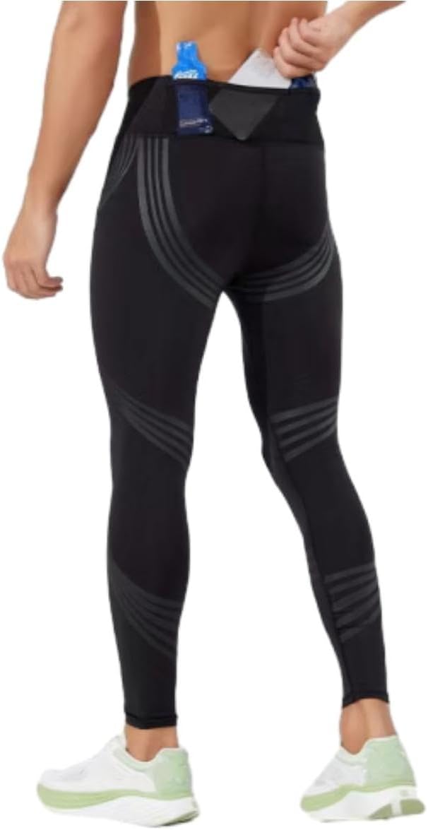 Men’S Compression Pants with Back Pocket,Athletic Running Tights,Men Stretch Quick Dry Gym Workout Leggings