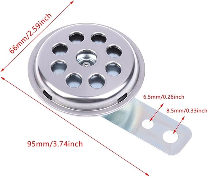 Parlante Universal para Moto 6V/12V 105db PSUYHG miniatura 6