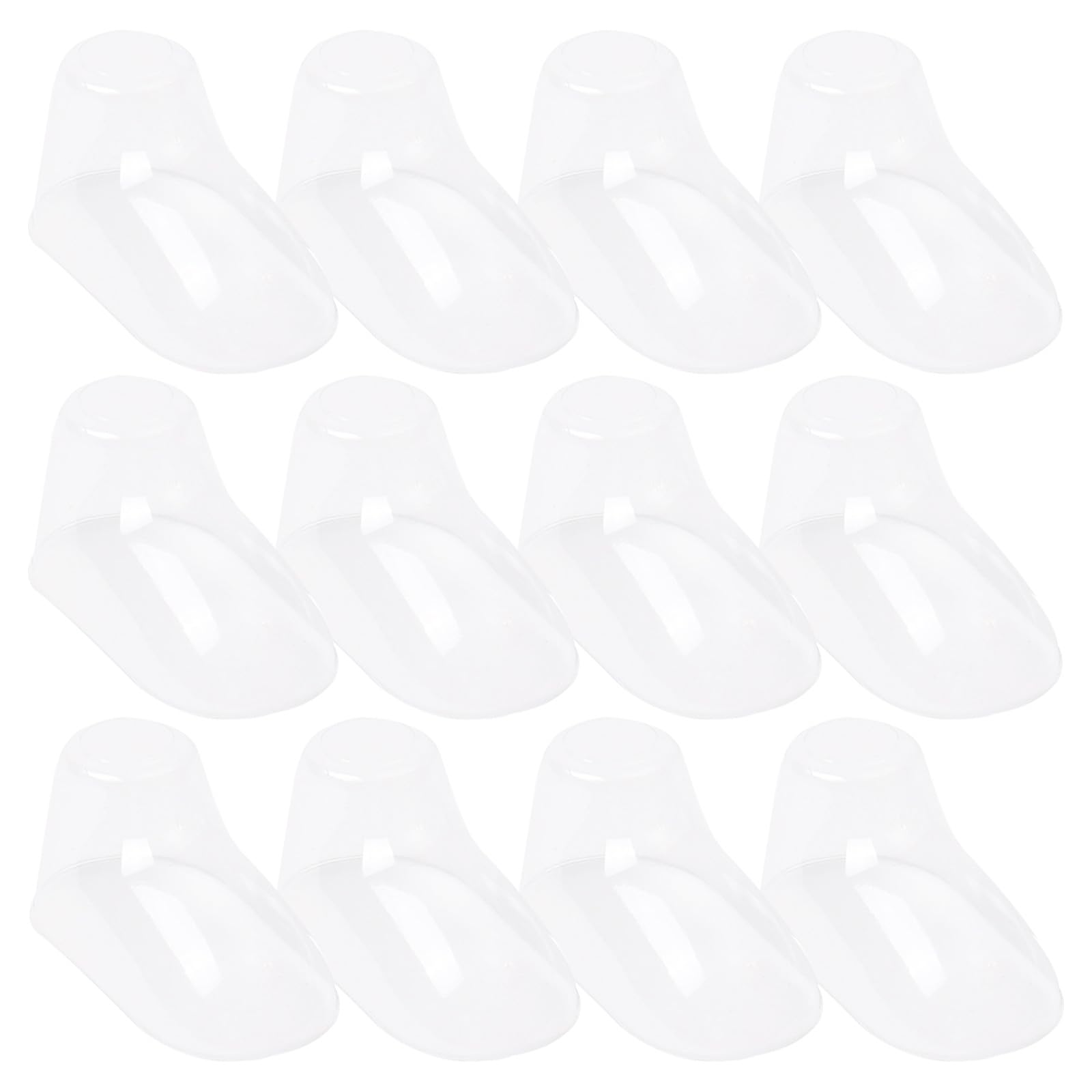 BETOOKY 100 Stück Transparente Kunststoff Fußformen Stabile Babysocken Displayständer für Junge Mädchen Schuhe Strapazierfähige Sockenschuh Halter Formbewahrend und Leicht zu Nutzen