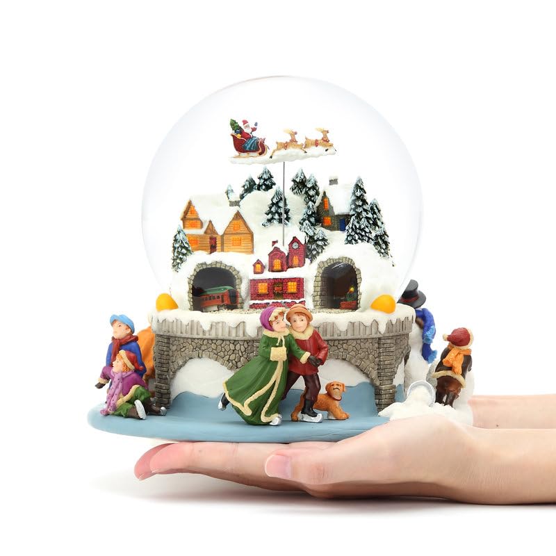 Amazon.co.jp: 高級 スノードーム クリスマス 日本代理店 JARLL