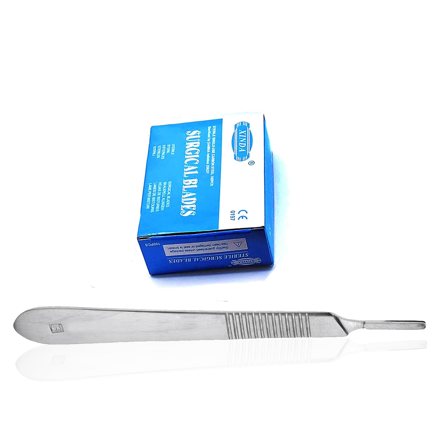 PC 100 SCALPEL BLADES # 11 WITH FREE HANDLE # 3