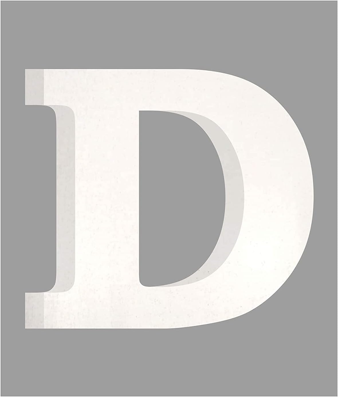 AM Designs AmericanElm 5 Inch White Wooden D Letter- English Upper Case Alphabets Cutouts for Art and Craft Work (A_White_5 in)