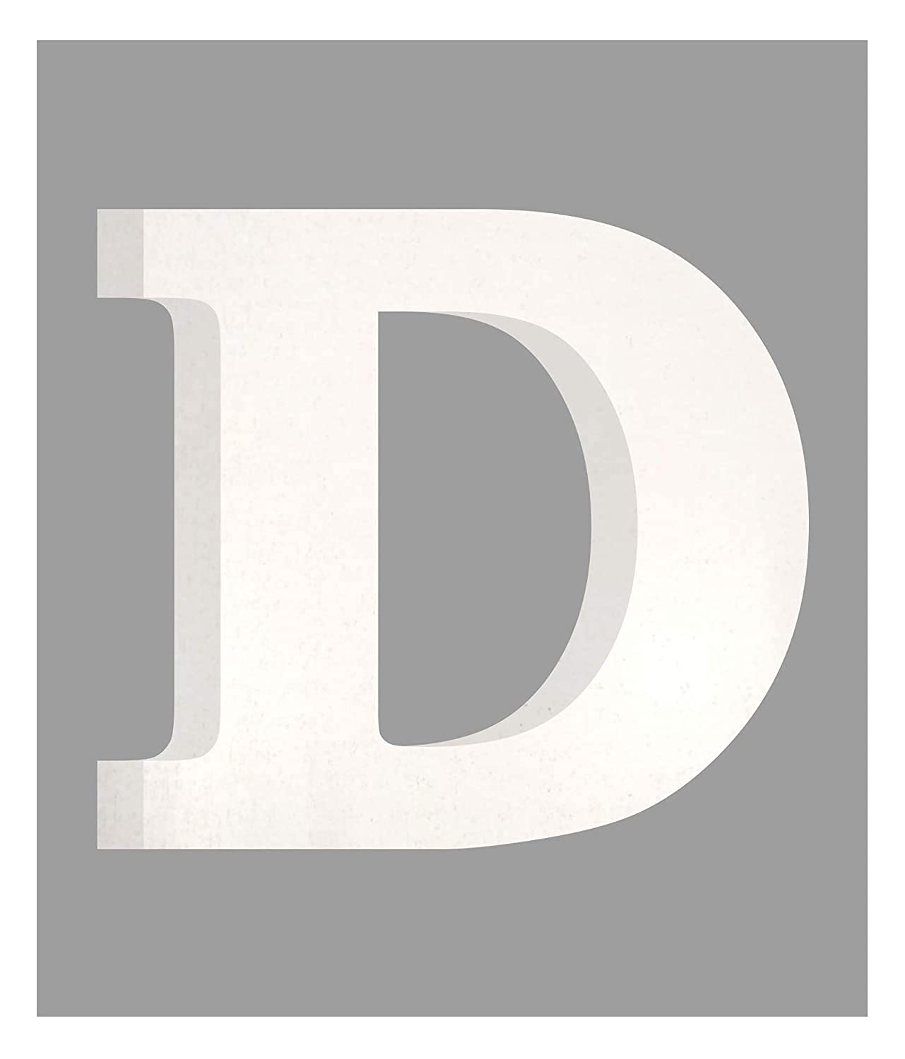 AM Designs AmericanElm 5 Inch White Wooden D Letter- English Upper Case Alphabets Cutouts for Art and Craft Work (A_White_5 in)