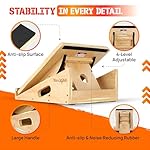 Yes4All Professional Incline Board, Slant Board Calf Stretching, Squat Wedge and Anti-Slip Surface, Portable Side Handle - Image 3