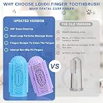 LDIIDII-Dog-Toothbrush-Dog-Tooth-Brushing-Kit-4Pack-Dog-Finger-Toothbrush-for-Dog-Teeth-CleaningDog-Dental-CareCat-Toothbrush-Dog-Tooth-Brush-Puppy-Toothbrush-Pet-Toothbrush