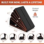 Slant Board Squat Wedge block Calf Stretcher Incline Board 3 pcs with 5 Adjustable Angle for Workout, Therapy, Gym & Home Exercise, Anti Slip rubber Included Top & Bottom Easy to Use better Stability - Image 3