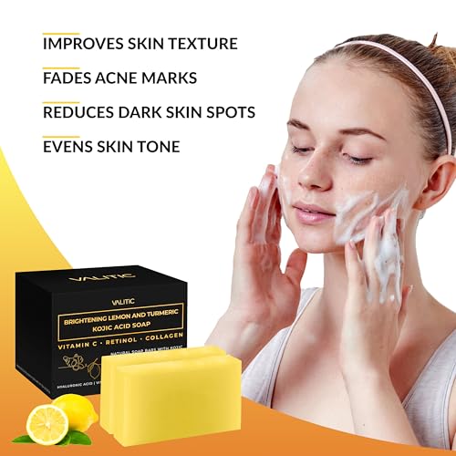 Valitic Brightening Lemon & Turmeric Kojic Acid Soap With Vitamin C thumb #1