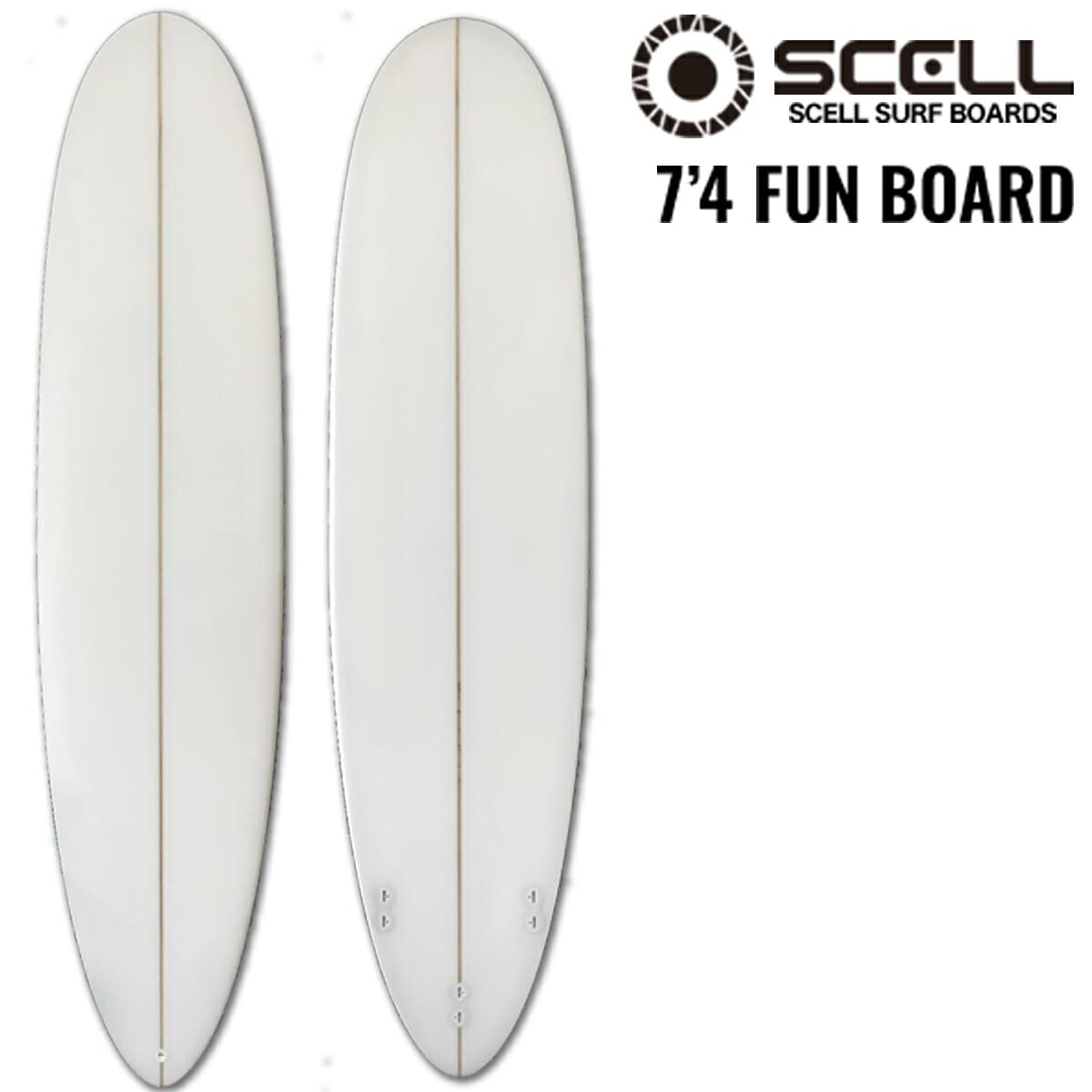 SCELL ファンボード 7'11\" Amazon | SCELL セル サーフボードミッドレングス7'11 CL
