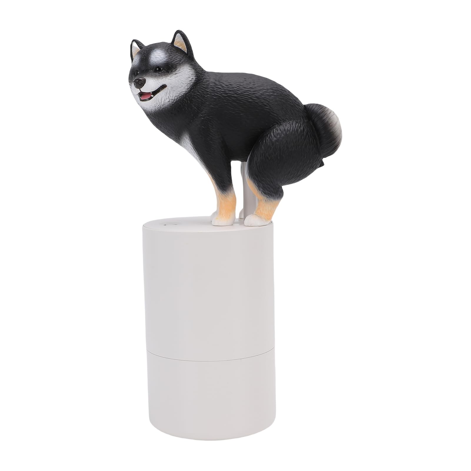 Ausla Automatischer Seifenspender, ABS-Schaumseifenspender mit Intelligentem Sensor, Batteriebetriebenes Hundedesign, 27 X 9 cm, für Badezimmer, Küche, Händewaschen (Black)