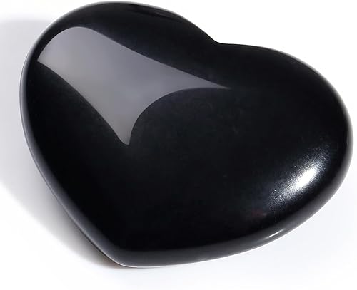 Miniatura 8 de MAIBAOTA Corazón de cristal de 1.772 in, cristales curativos grandes, piedra de amor, piedra natural de reiki, regalos para mamá, día de la madre,