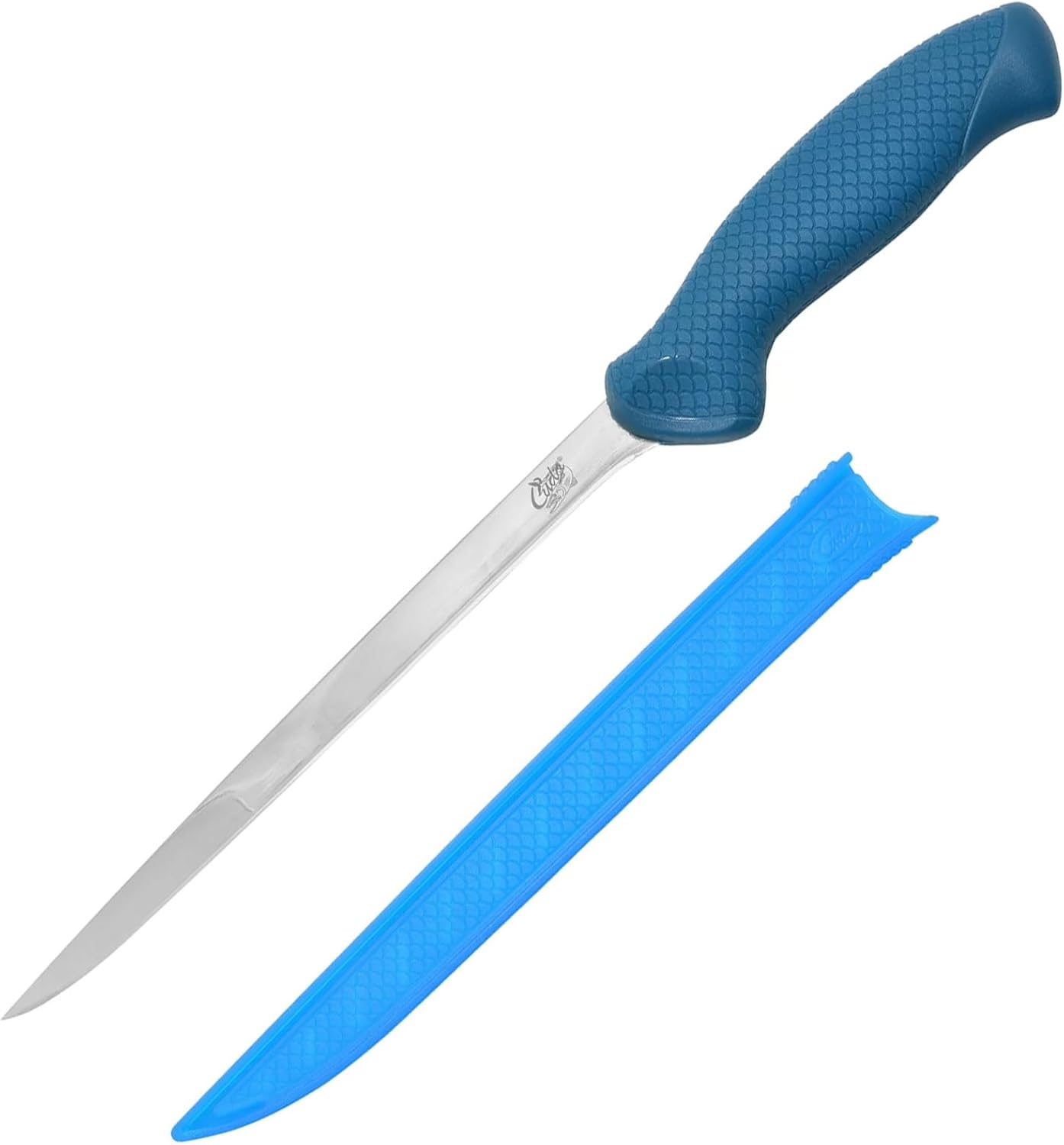 Cuda AquaTuff Fillet Saltwater & Freshwater Zirconium Bonding Fish Filleting Knife with Weather-Resistant Non-Slip Grip & Blade Cover, 9"