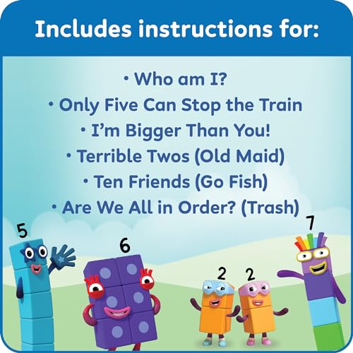 hand2mind Numberblocks Playing Cards, Travel Card Games for Kids, Counting Toys, Kindergarten Math Manipulatives, Preschool Learning Activities, Indoor Recess Games for Classroom, Kids Birthday Gift - Image 4
