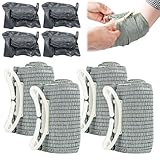 4 Israeli Bandage, 4 Stück Blutstillende Tourniquets, Emergency Bandage, Taktische Tourniquets, Blutstillende Tourniquets, Elastische Verband für Outdoor-Sport, Camping, Wandern, Klettern