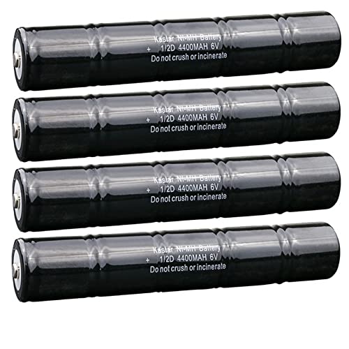 Kastar 4-Pack Ni-MH 4400mAh Battery Replacement for Streamlight 9032, Streamlight SL20, Streamlight SL20S, Streamlight SL20X, SL20X W/AC, SL20X W/DC, SL20XP LED W Steamlight SL-20XP-LED
