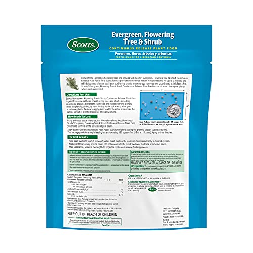 Scotts 1009101 Evergreen Flowering Tree & Shrub Continuous Release Plant Food 3-Pound thumb #2