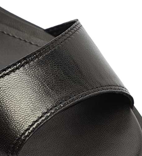 Arezzo Women's Palani Sandal High Block, Black, Size 8 #TOP5