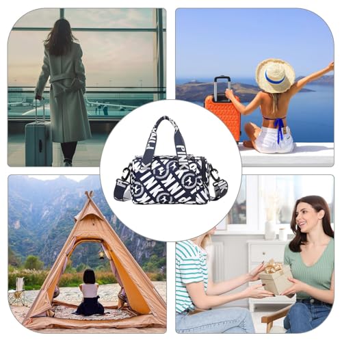 Bolsa de viaje para mujer pequeña e impermeable: bolso multifuncional y elegante de gimnasio. 5