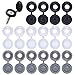 180 Pièces Cache Vis à Charnière Bouchon à Vis en Plastique, pour Décoration de Meubles, Placards, Mur(Blanc,Gris, Noir)