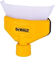 DEWALT DXVA00-1500 Shop Vac Dust Collector - Hands-Free Funnel Attachment for Wet/Dry Vacs, Powerful Wall Suction, Yellow