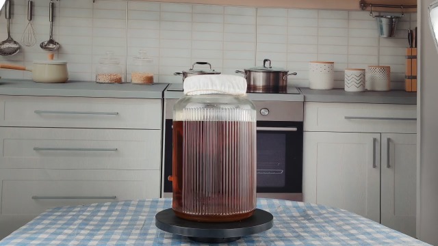 Kit Fermentazione Kombucha E Jun Con Barattolo Vetro 5,5L, Rubinetto Acciaio Inox, Termometro, PH, Filtro E Imbuto – Per Birra Fatta In Casa