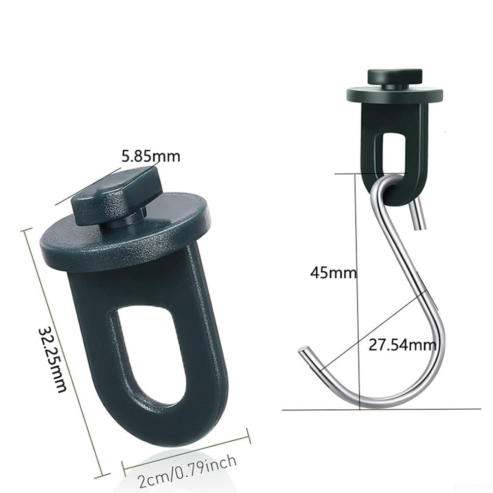 50 Clips + 30 Crochets En S Pour Serre - Acier Inoxydable - Pour Suspendre Plantes, Filets & Décorations