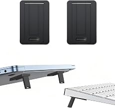 ZORBES® Portable Invisible Laptop Riser Stand, Mini Self-Adhesive ABS Folding Desk Stand, Lightweight Laptop Desk Feet for...