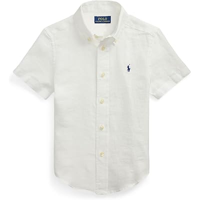 Polo Ralph Lauren Kids Linen Short Sleeve Shirt (Toddler/Little Kid)