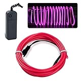 Diese El Wires Funktionieren super, sind relativ Hell und sehr flexibel und energiesparend, leicht zu installieren, kann ausschneiden und verbinden,kann flechten und wieder aufbereiten.es kann in alle Formen biegen.