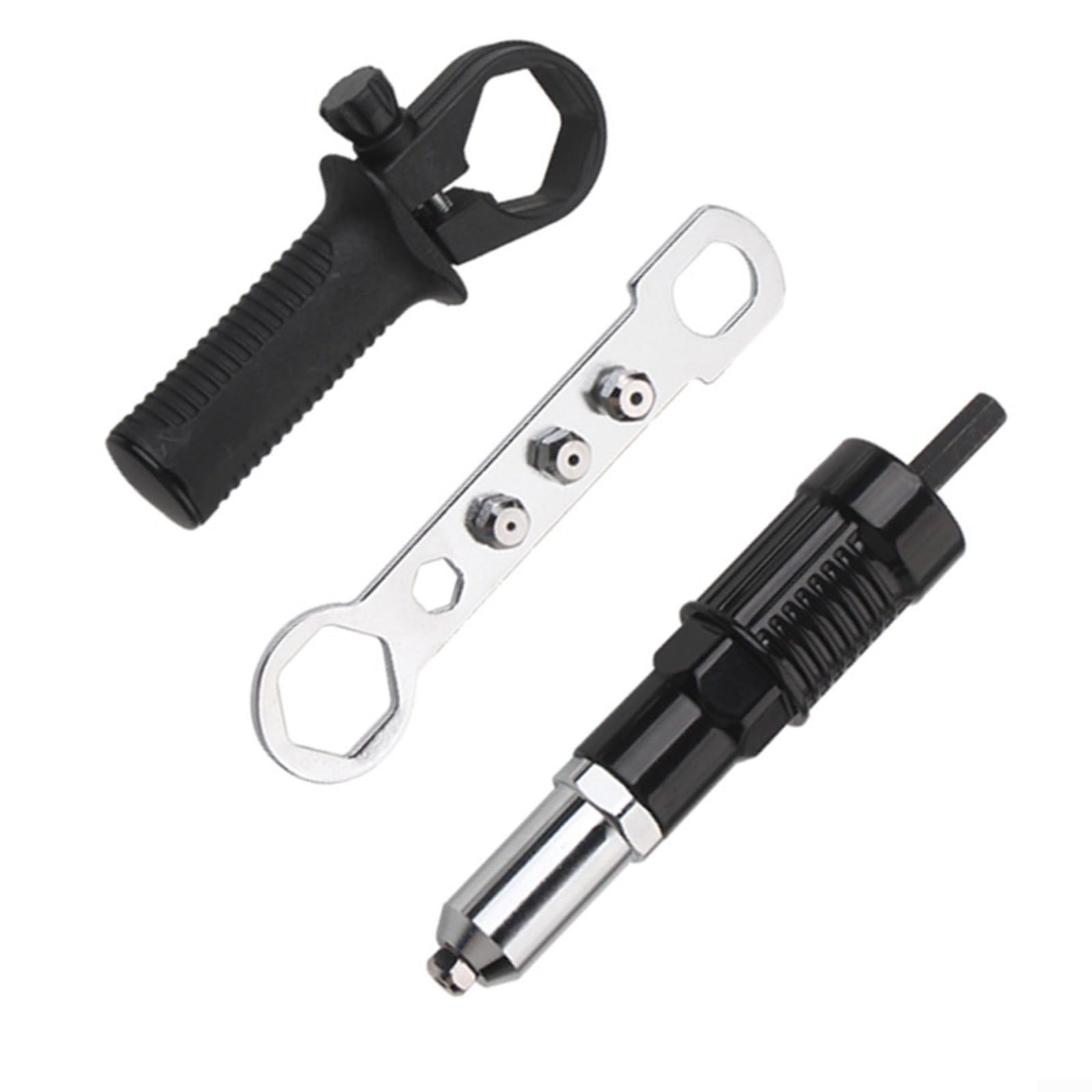 NexRen Kit Adattatore per Rivettatrice per Trapano Elettrico in Acciaio
