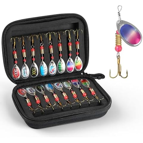 Syffvlo 16 Pcs Spinner Bait Kit Cover