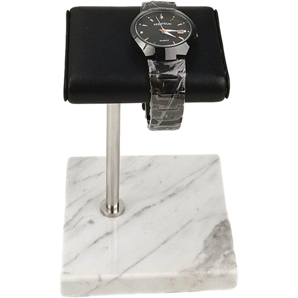 Support De Montre en Marbre, Présentoir De Montre, Support De Placement De Montre, Support De Bijoux en Cuir PU, Support De Bracelet pour Magasin Ou Usage Domestique